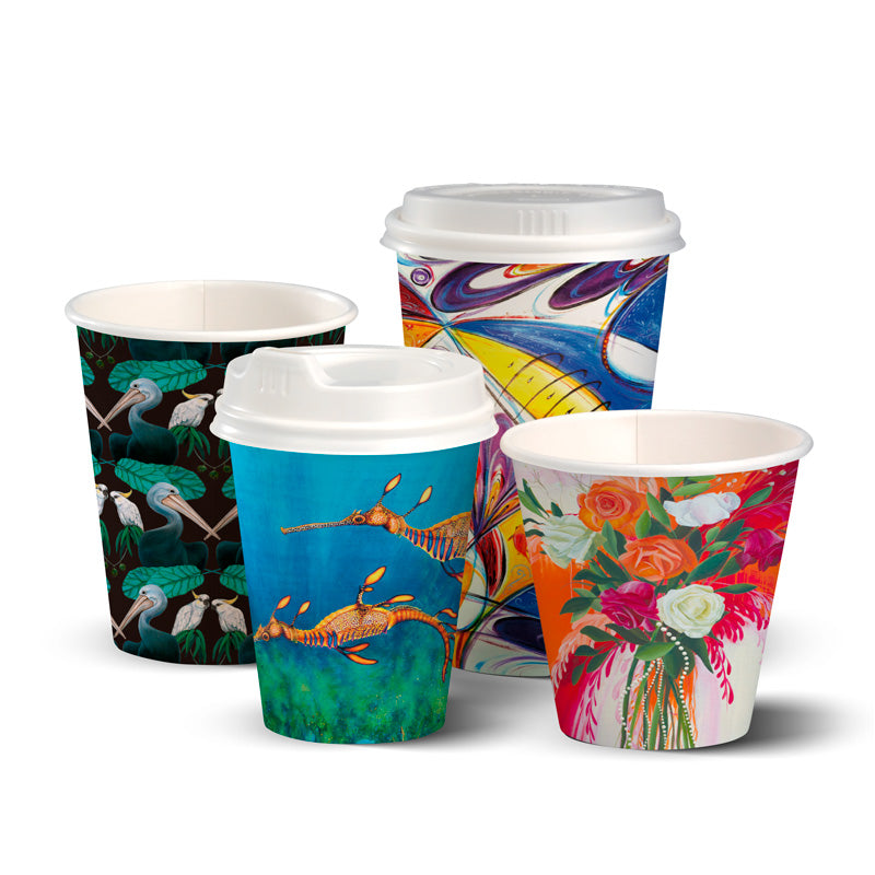 Cup 8oz ART SERIES 90mm Double Wall Coffee x 1000 – Northland Cleaning ...