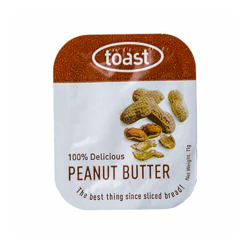 PEANUT BUTTER PCU 11g x 6 Trays of 48/Ctn  TOASTPB