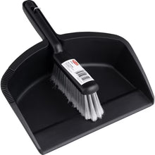 Brush & Pan Set BLACK Heavy Duty Large