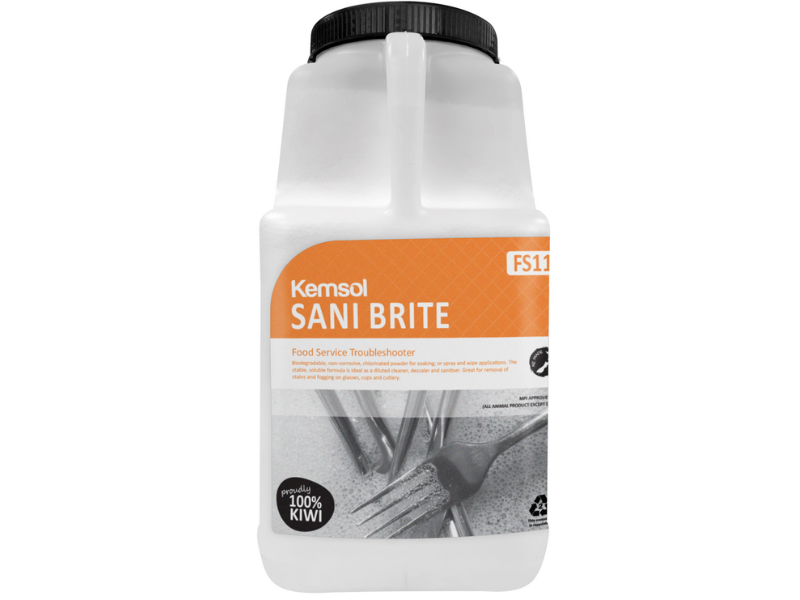 SANI BRITE Cutlery & Crockery Soak / Sanitiser Pot 4.5KG