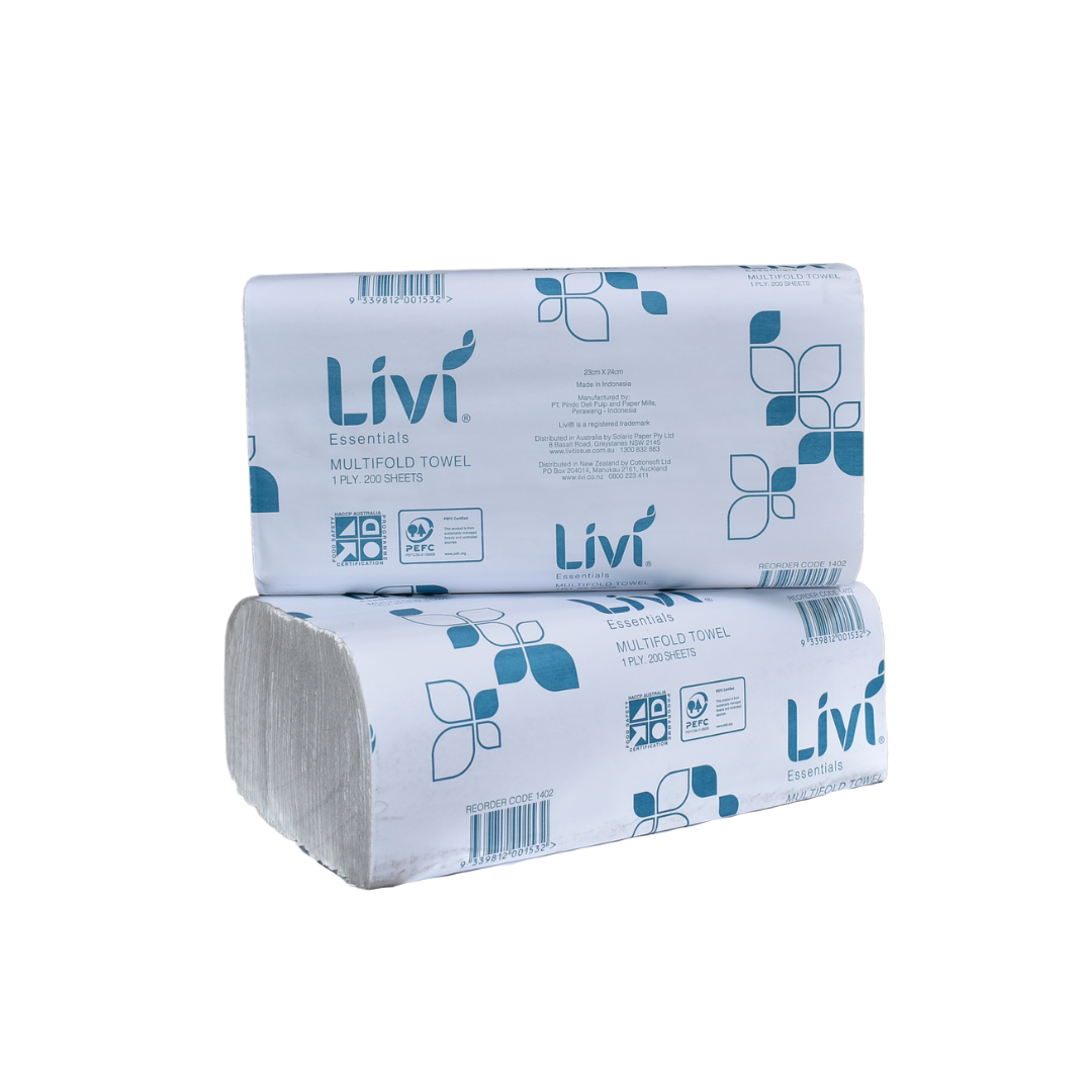 P/T - (Cott) LIVI Essentials 1402 Slimfold 4000/CTN