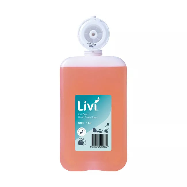 Soap LIVI Deluxe Perfumed Foaming 1L x 6
