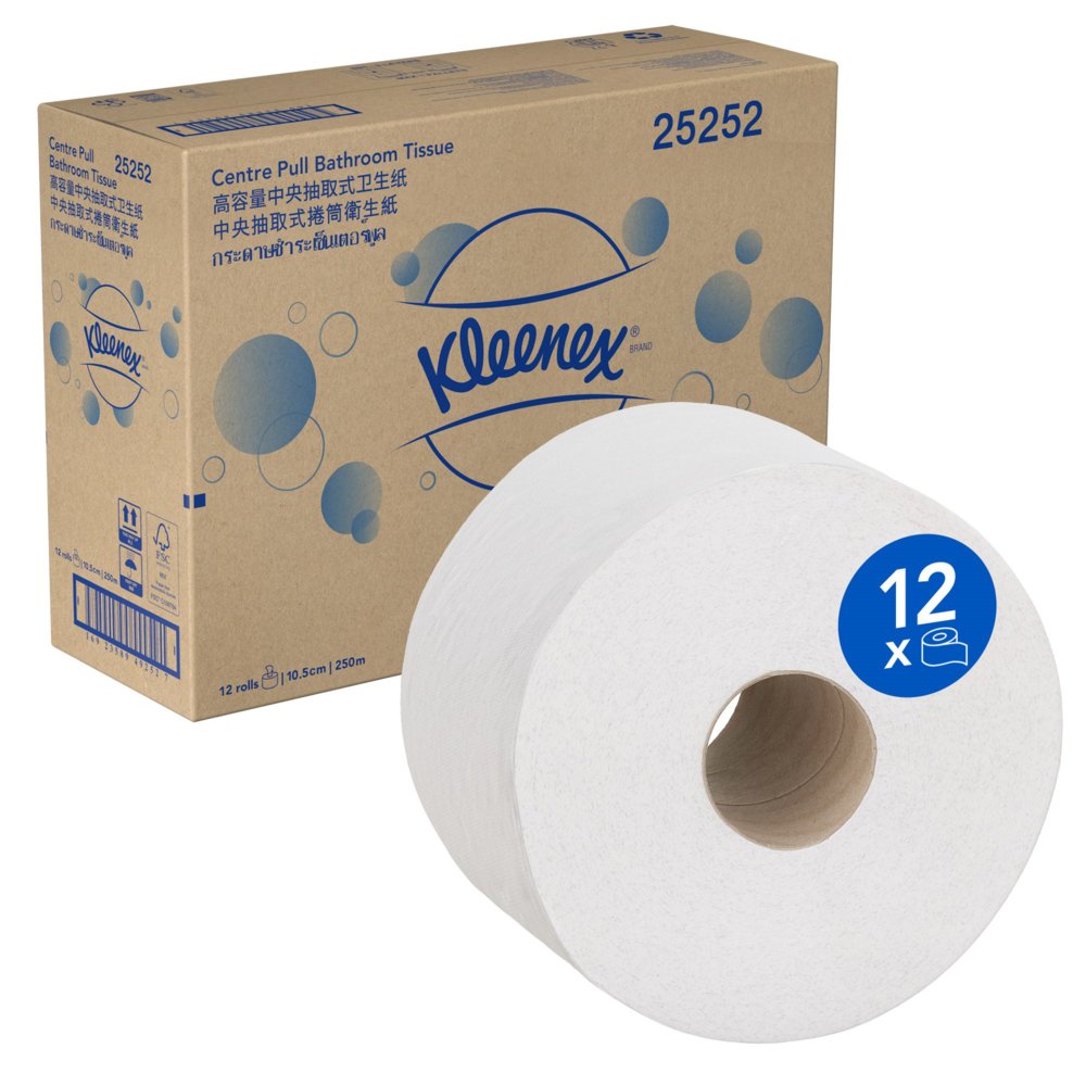 T/P KC Centrepull 2ply 25252 250m p/roll x 12 rolls