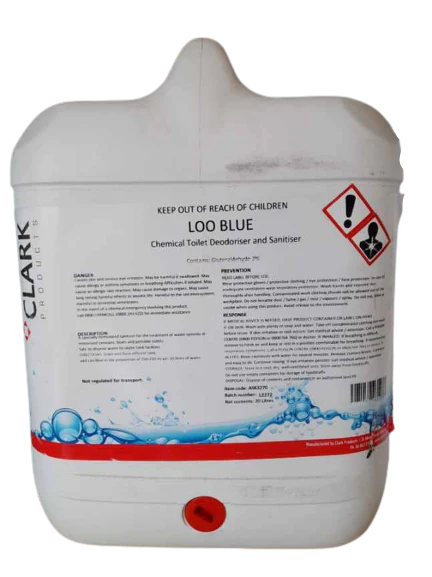 LOO BLUE Chemical Toilet Deodoriser and Sanitiser 20L