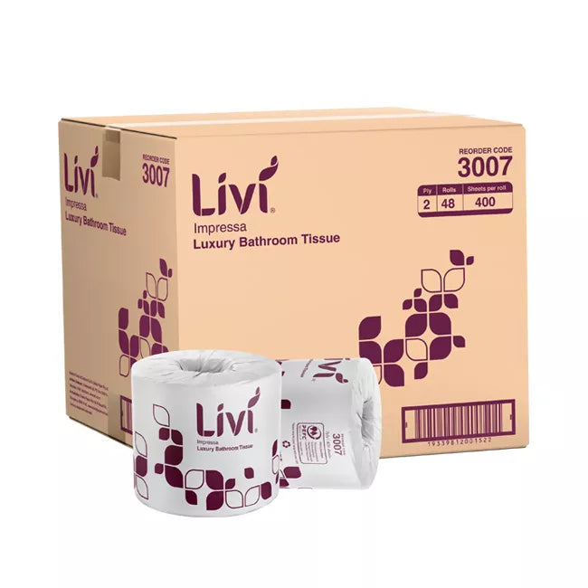 T/P (Cott) 3007 400s 2ply Wr LIVI Impressa x 48