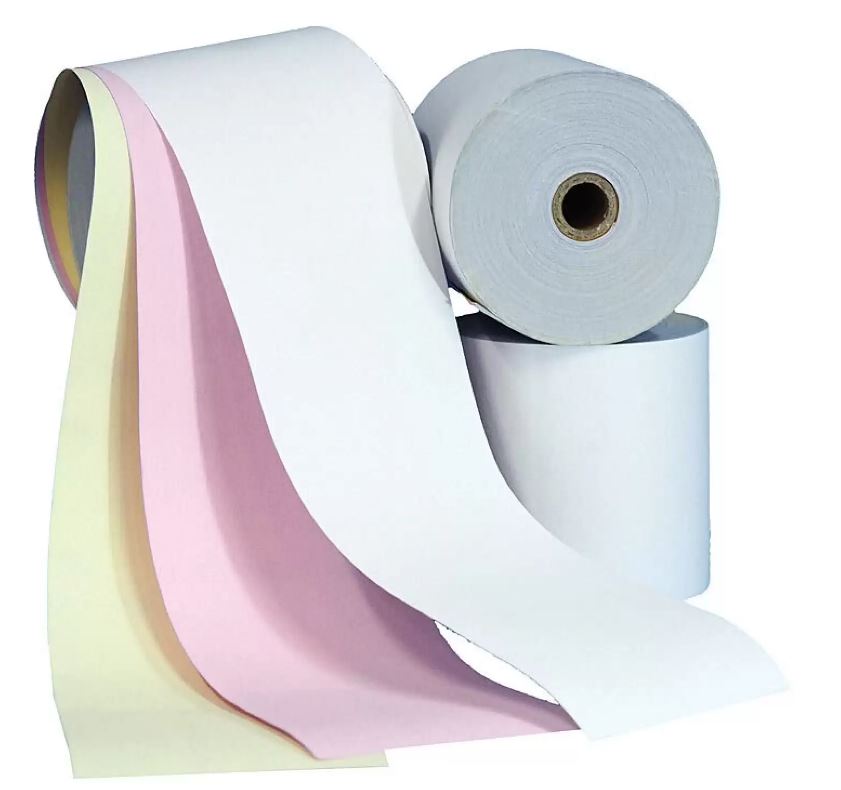 EFTPOS ROLLS 76x76 3ply White/Yellow/pink x 50