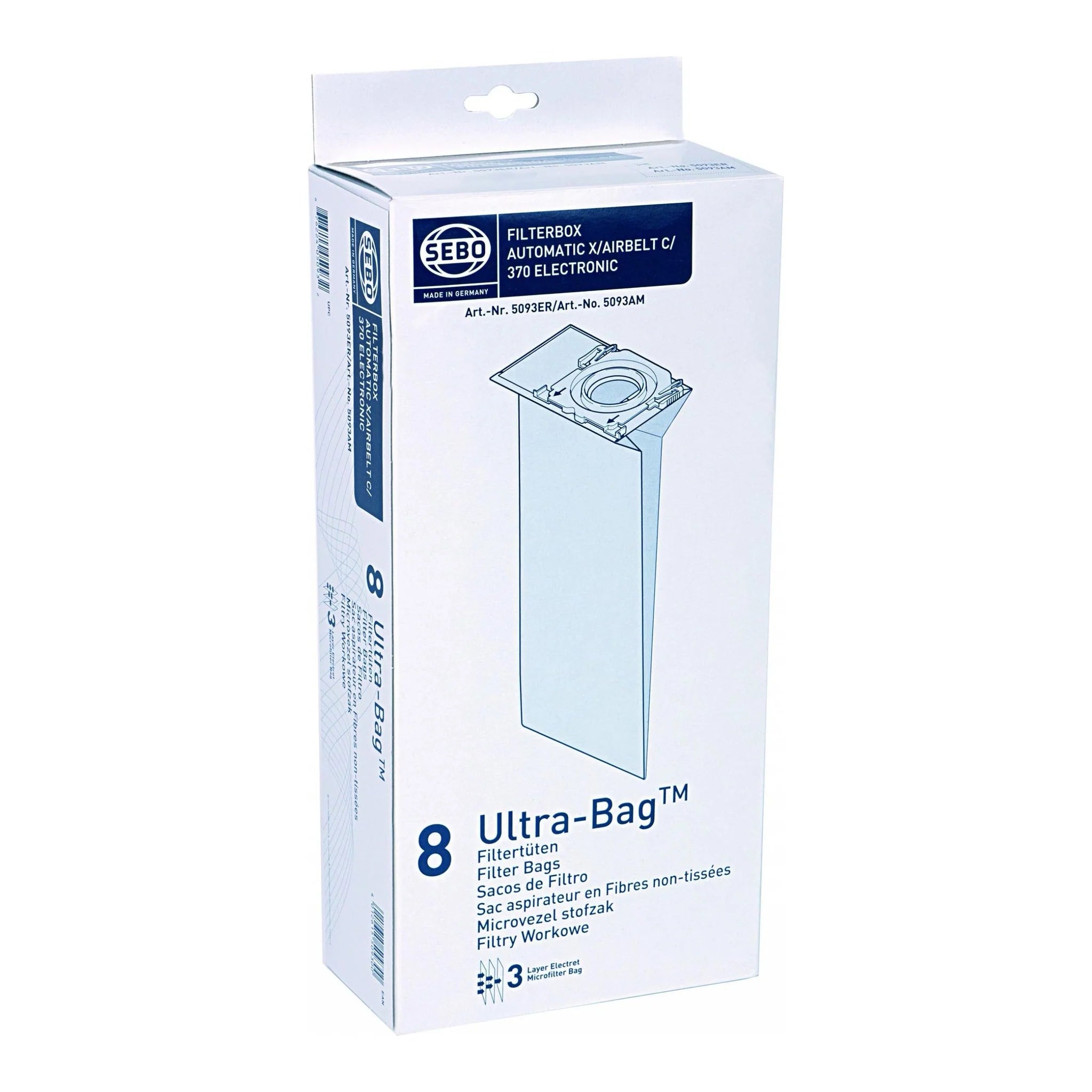 Vac Bags for SEBO DART Microfibre 20044