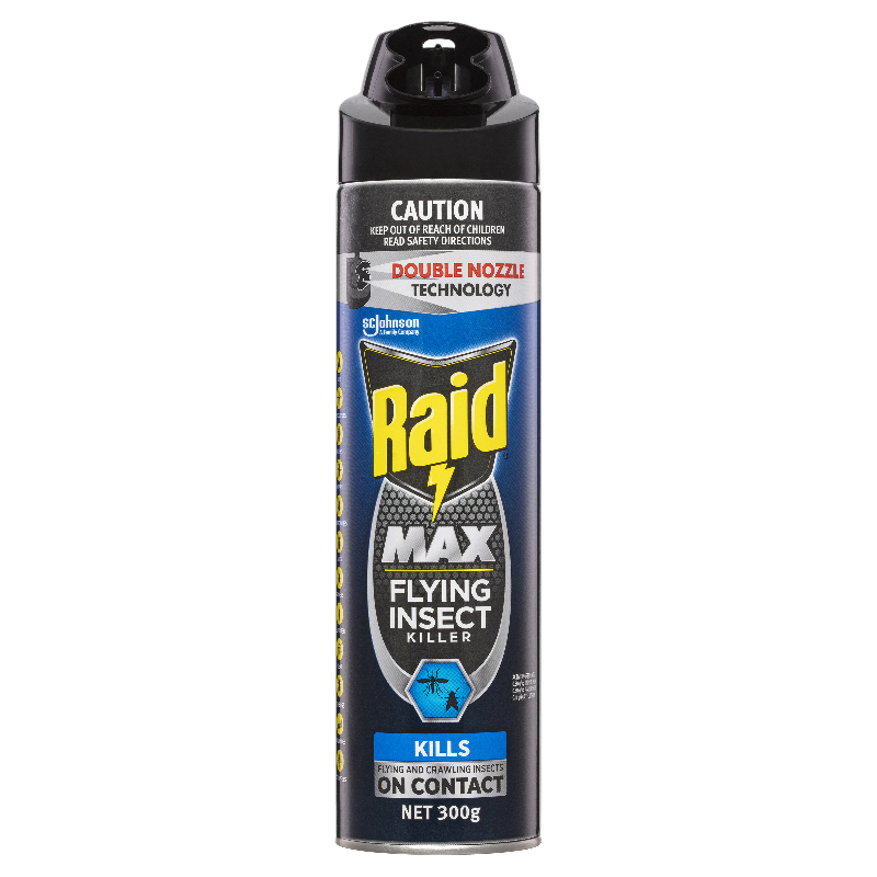 Raid Max Flying Insect Killer Double Nozzle 300g Aerosol