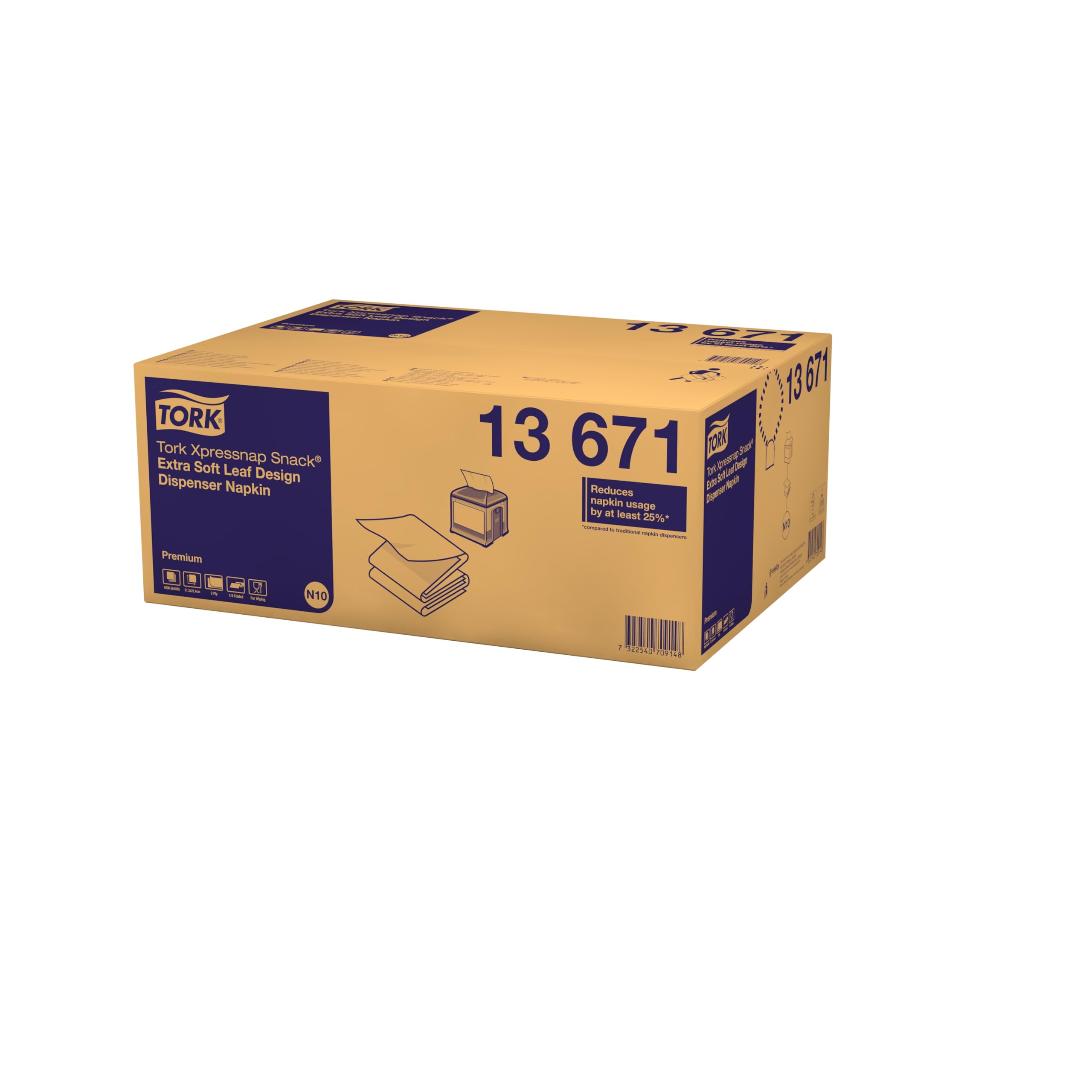 Serv Tork Xpressnap Extra Soft Leaf Design 13671 4000/ctn