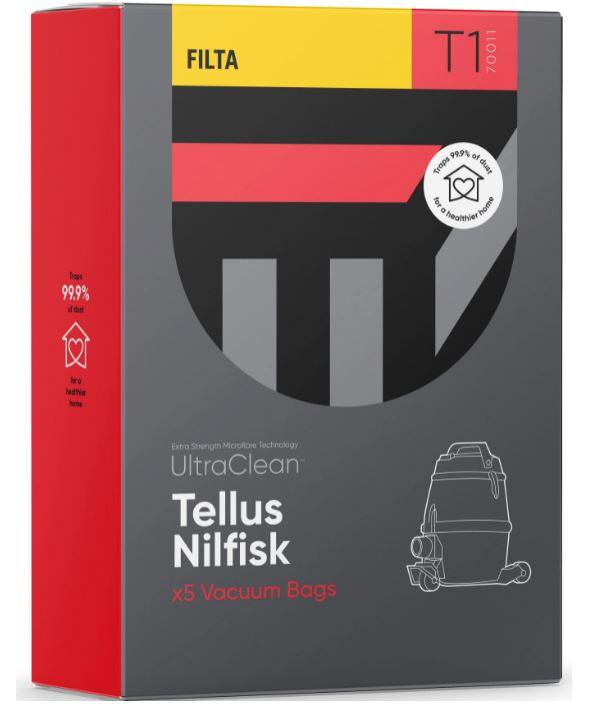Vac Bags BOXED for GM80/GS90 TELLUS Ultra Clean 70011 x 5