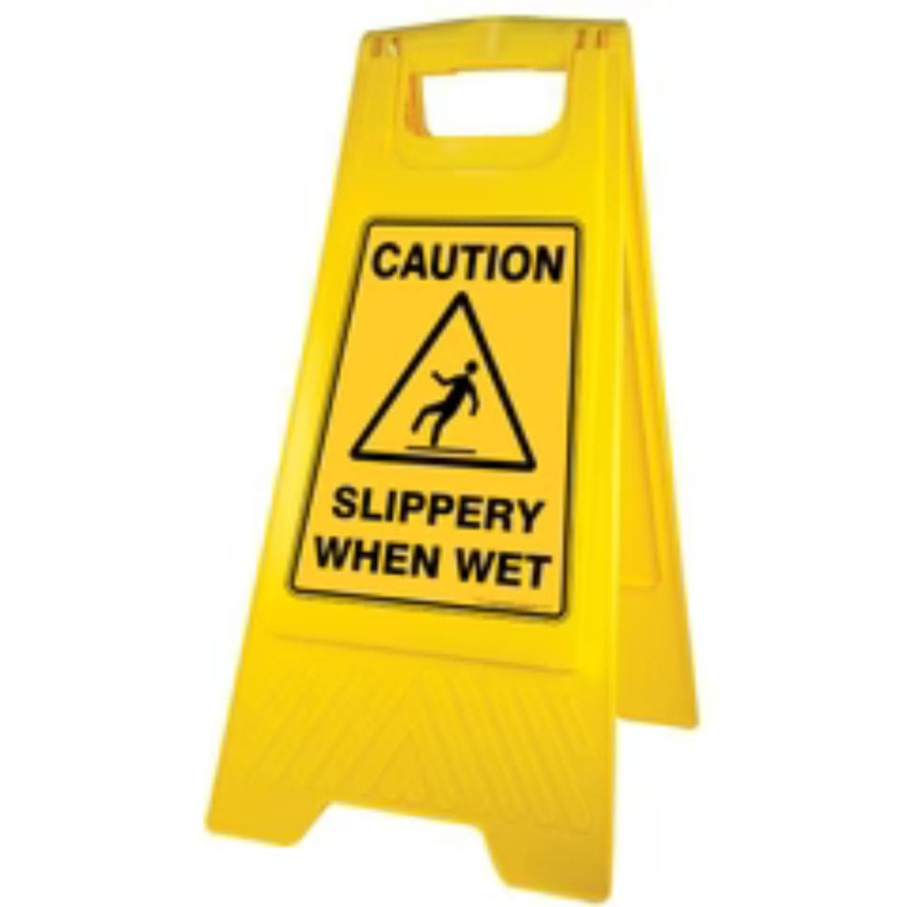 Sign SLIPPERY WHEN WET Each