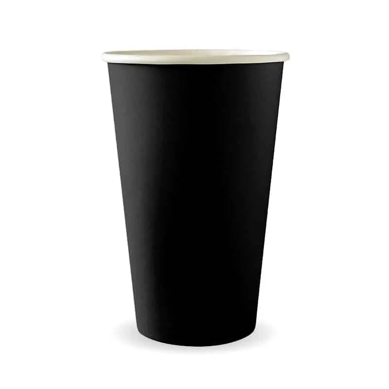 Cup 16oz BLACK 90mm Single Wall Coffee x 1000