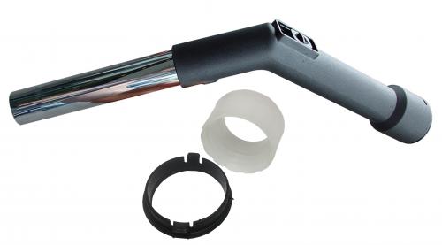 Vac BENT END 32mm CHROME & PLASTIC 80339