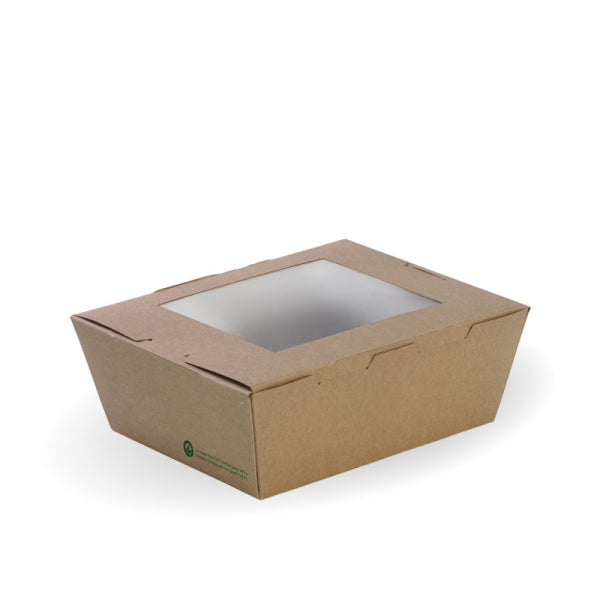 Container LUNCH BOX Window Medium Kraft x 200