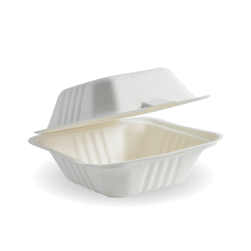 Container BIOCANE WHITE Burger HL66 6x6x3 x 500