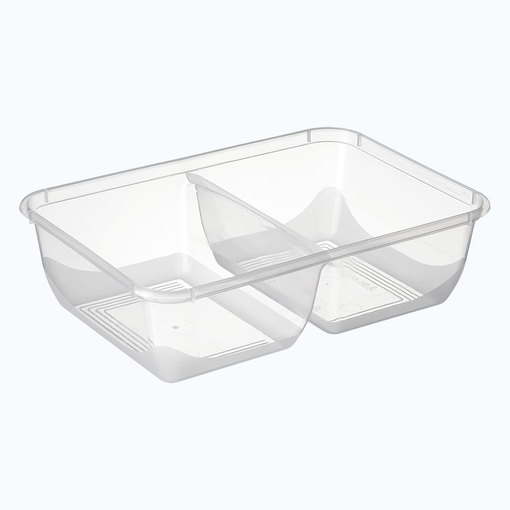 Container 2 Compartment OBLONG BS650ST (Bons) x 500
