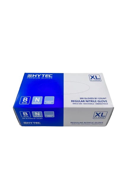 Gloves Hytec REGULAR NITRILE XL x 200pkt /10ctn