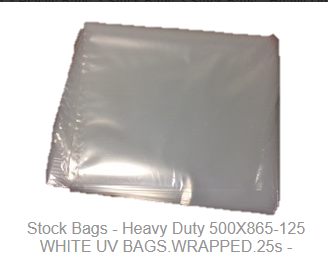 Bags VET WHITE S02170 500x865 125mu 25/pkt