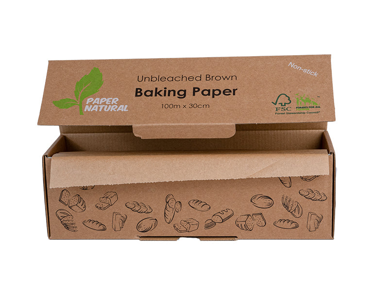 Brown Unbleached BAKING PAPER 40cm x 100m