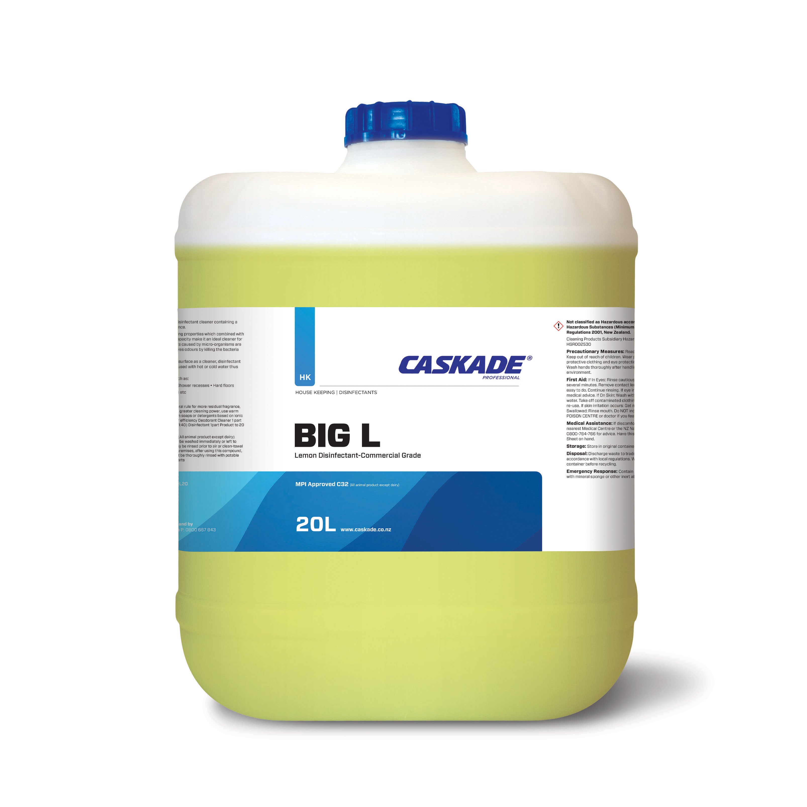 CASKADE BIG L Cleaner Sanitiser & Deodoriser 20L