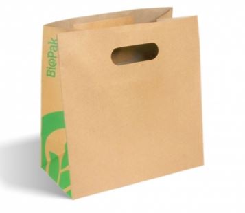 Bag DIE CUT Carry BIOPAK x 250