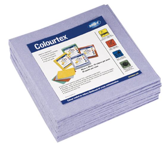 Cloths COLOURTEX Wipe Textile BLUE 10/pkt