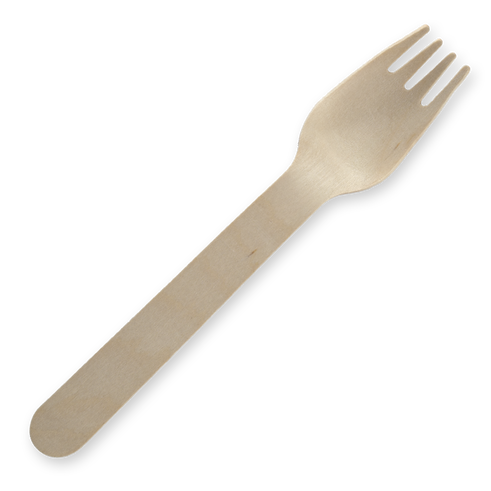 Cutlery FORK Wooden 6" x 1000