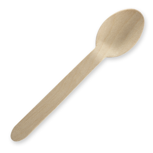 Cutlery SPOON Wooden 6" x 1000