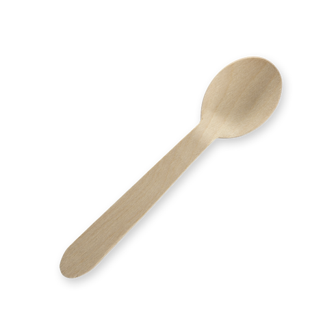 Cutlery TEASPOON Wooden 4" x 1000