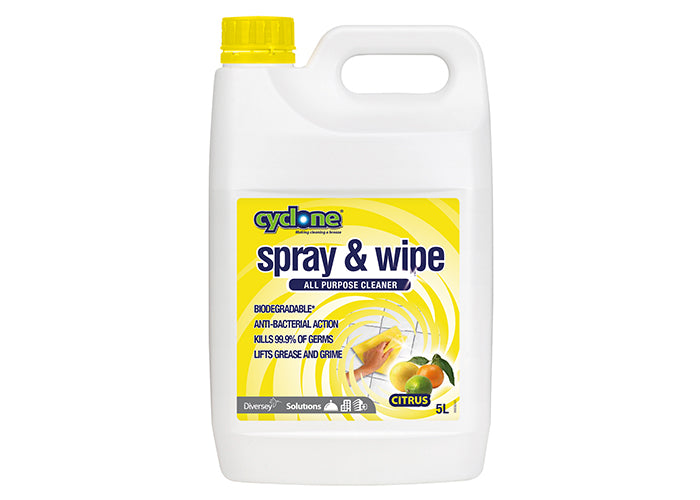 Cyclone All Purpose Citrus Spray & Wipe (yellow) 5L