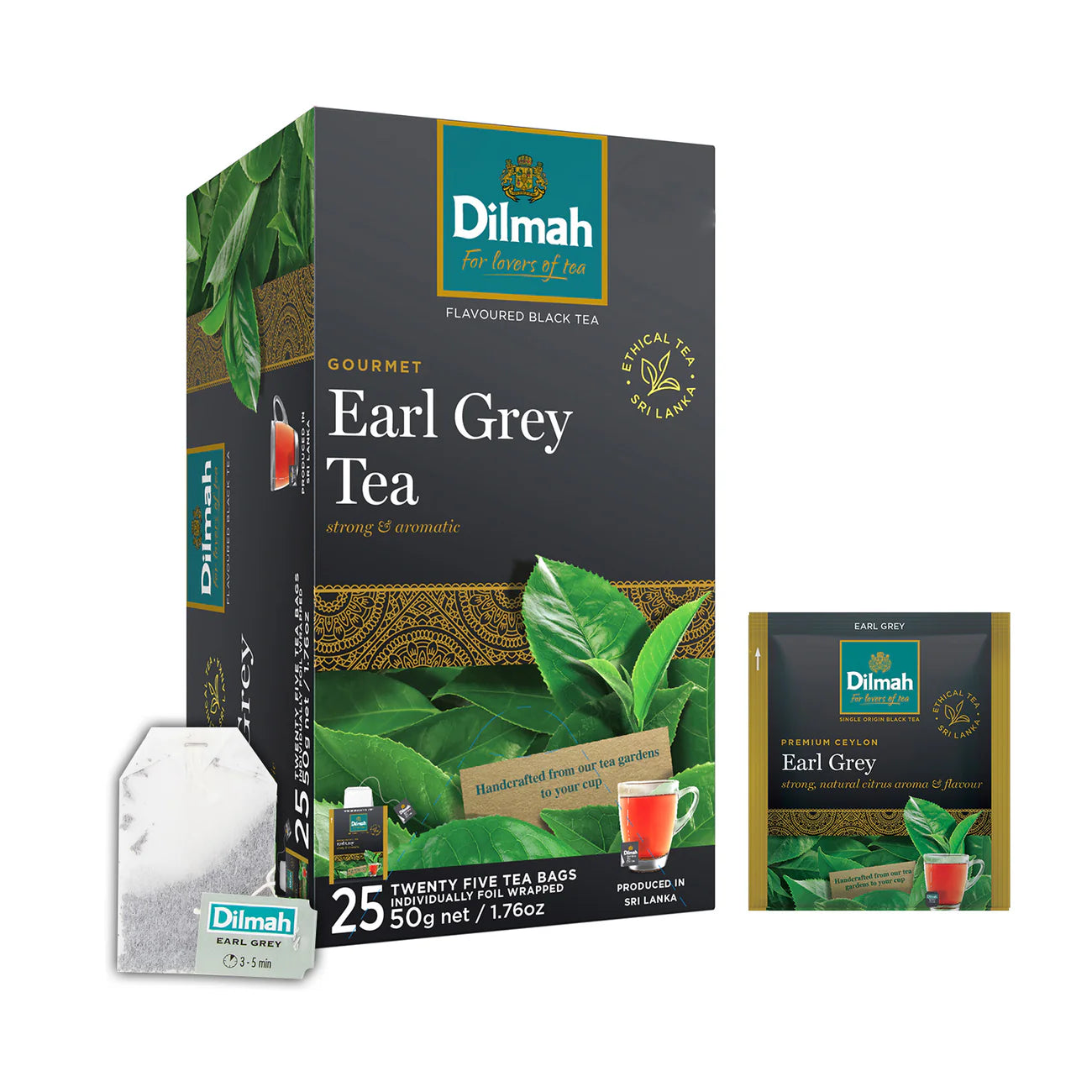 Tea Bags Dilmah Earl Grey Foil Wrapped x 25