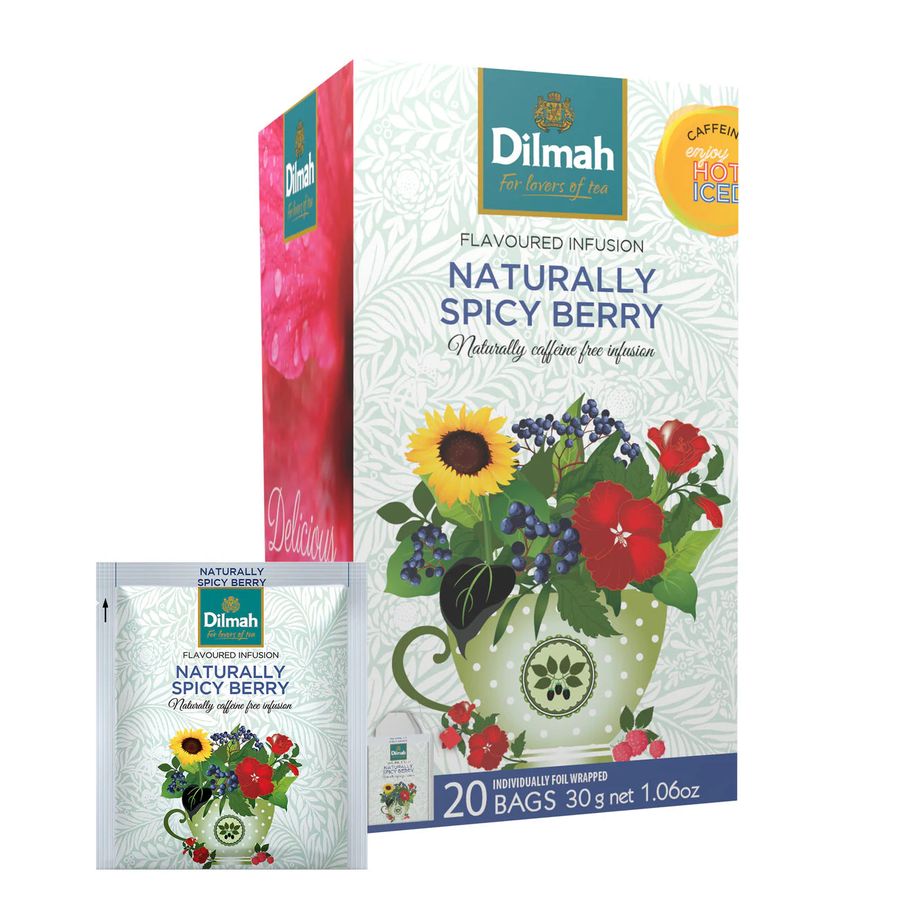 Tea Bags Dilmah Spicy Berry Enveloped 80442012 x 20