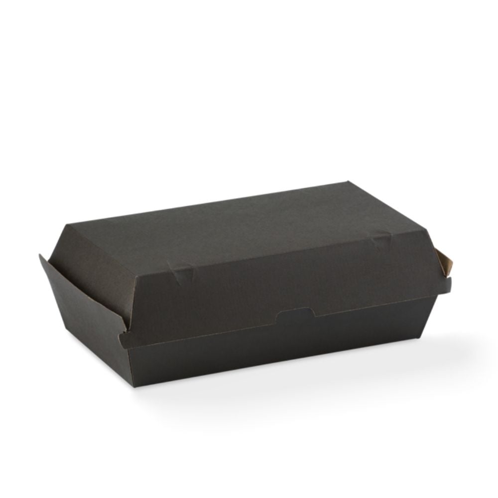 Container BLACK Bioboard Snackbox LARGE x 200