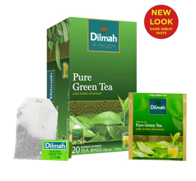 Tea Bags Dilmah Pure Green Enveloped x 20