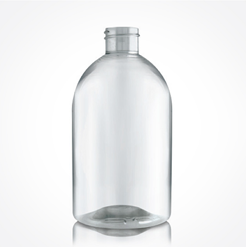 500ml Bottle Clear 28mm PET500