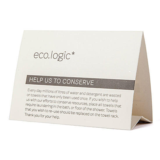 Tent Cards ECO LOGIC x 50 LOGICTENT