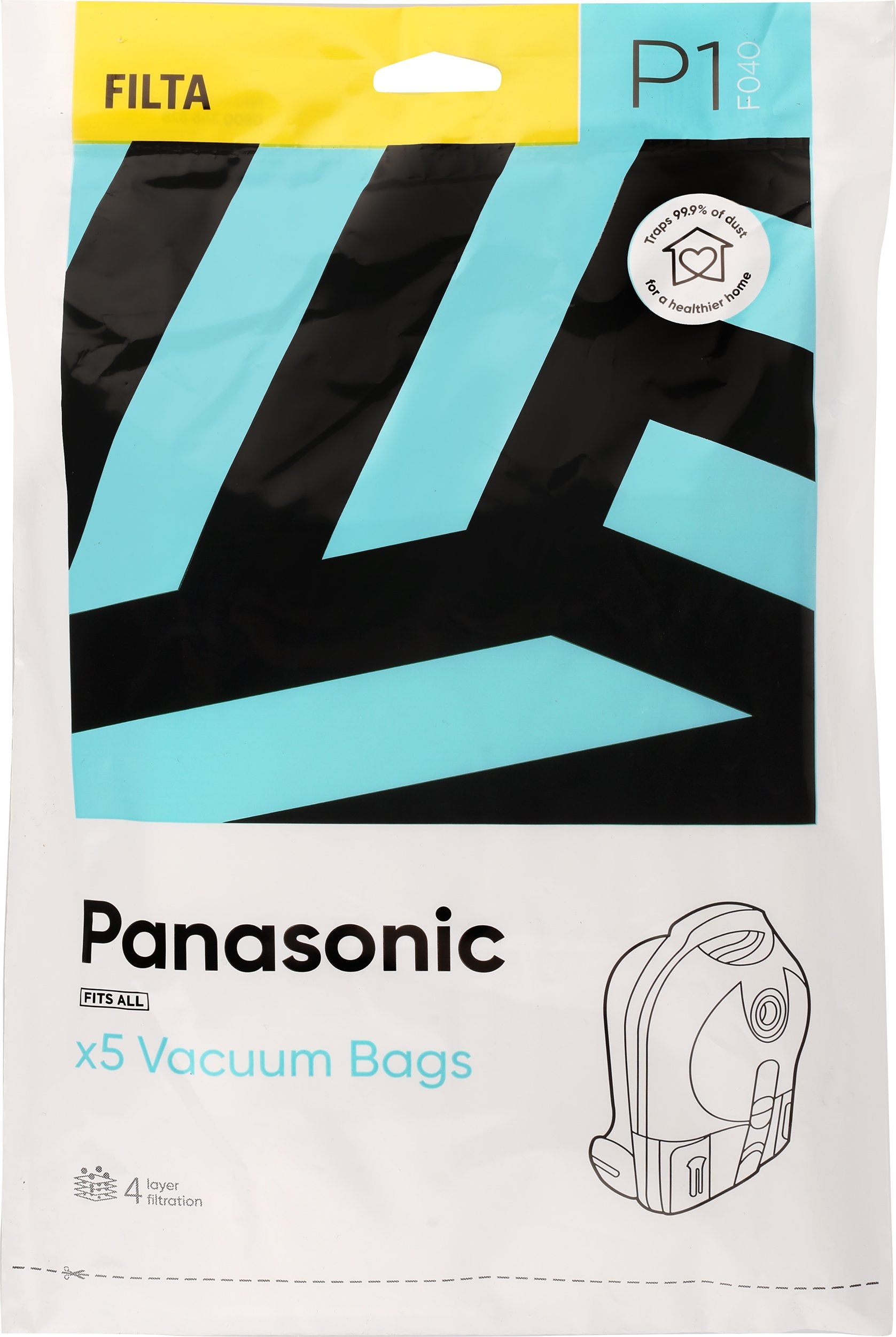 Vac Bags for PANASONIC F040 55010 x 5