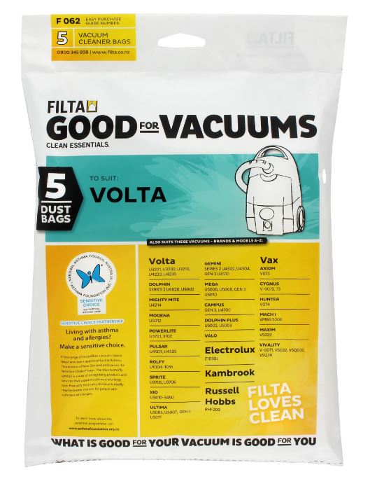 Vac Bags for VOLTA 5/pkt  F062