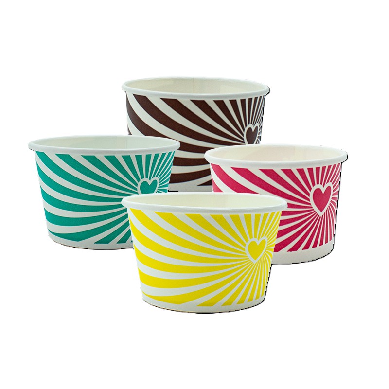 Container CANDY STRIPE 5oz Ice Cream Tub x 1000/ctn