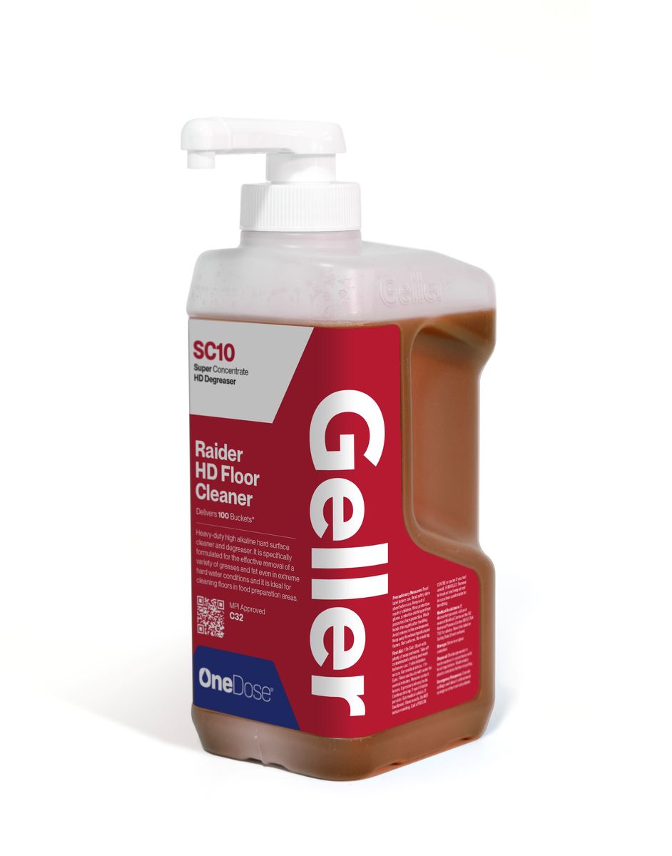 Geller OneDose SC10 Raider HD Floor Cleaner Degreaser 1L