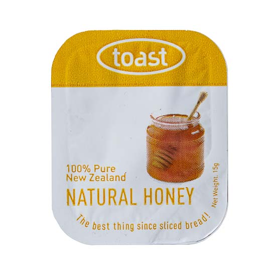 HONEY PCU 15gm x 6 Trays of 48/Ctn  TOASTH