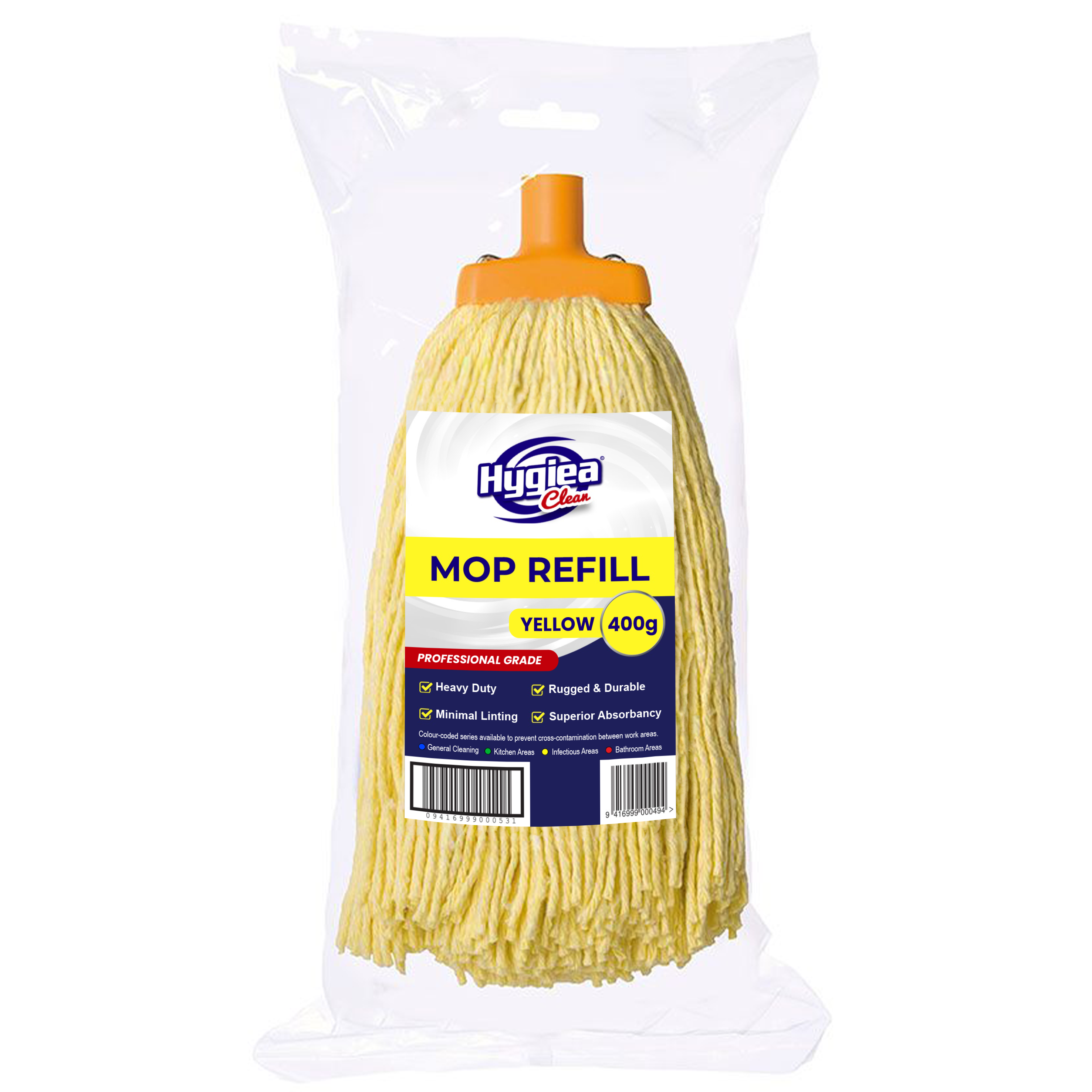 Mop Head HYGIEA 400g Cotton YELLOW