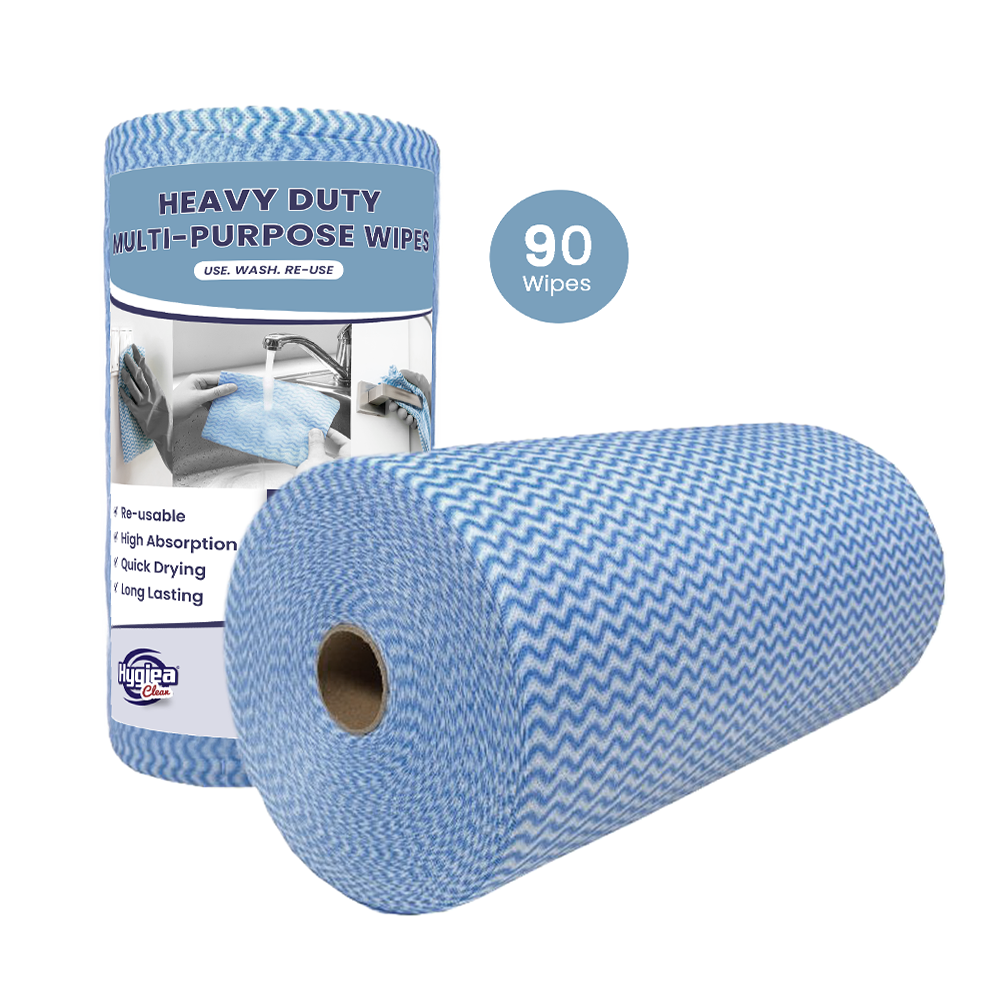 Cloths Hygiea Blue WIPES H/duty 45m/Roll