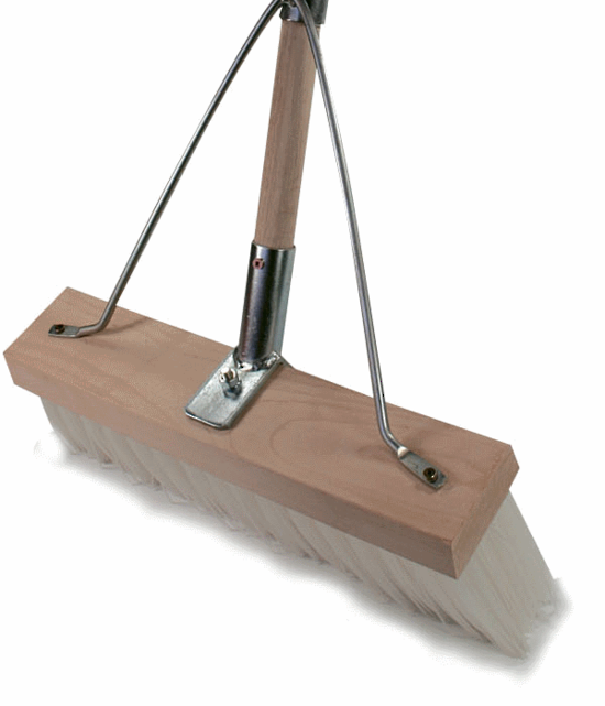 Broom DAIRY 405mm 10612 c/w handle Wood Top COMPLETE