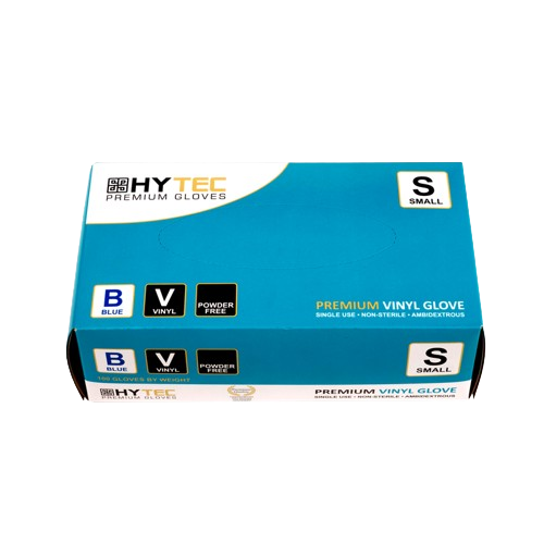 Gloves Hytec VINYL Small  L/P 10pkt/ctn