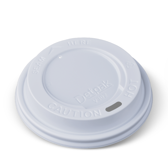 Lids White Smooth fit 8oz 80mm Coffee Cup (Detpak) x 1000