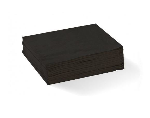 Serv. Black Dinner 2ply 8fold SUP BLACK SD Q 2/8 x 1000/ctn