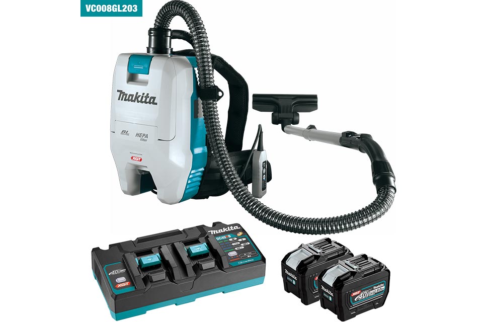 Makita 40v XGT Backpack w/ 2x 8.0ah Batt & Charg
