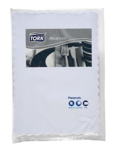 PLACEMATS (Tork) White 245x350mm 205350 2000/ctn