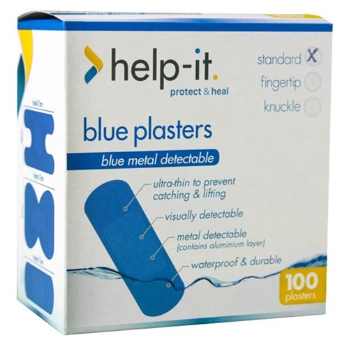 PLASTERS BLUE Foodgrade x 100